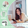 Support de liseuse en silicone vert, accessoire pour kindle paperblanc/kobo et téléphones tablettes, pour lecture au lit, canapé