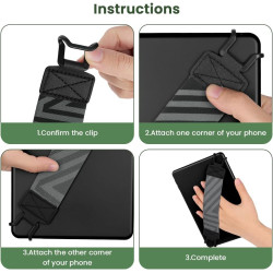 AXFEE Dragonne de Sécurité pour 6-8" eReaders Tablet, Support de Sangle à Une Main pour Liseuses électroniques, Support de Drago