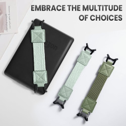 MoKo Dragonne Fine pour Liseuses Kindle Fire, Tablette Kindle/Kobo/Voyaga/Lenovo/Sony, Noire, Haute Élasticité, Polyvalente, Sup