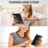 MoKo Dragonne Fine pour Liseuses Kindle Fire, Tablette Kindle/Kobo/Voyaga/Lenovo/Sony, Noire, Haute Élasticité, Polyvalente, Sup