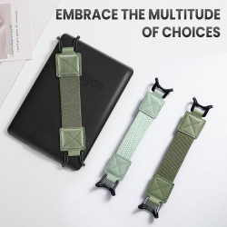 MoKo Dragonne Fine pour Liseuses Kindle Fire, Tablette Kindle/Kobo/Voyaga/Lenovo/Sony, Noire, Haute Élasticité, Polyvalente, Sup