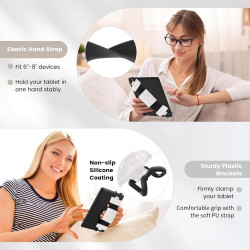 MoKo Dragonne Souple pour 6-8" Kindle eReaders Fire Tablet,Kobo/Voyaga/Sony Kindle E-Book Tablet,Sangle de Sécurité Tablette Pol