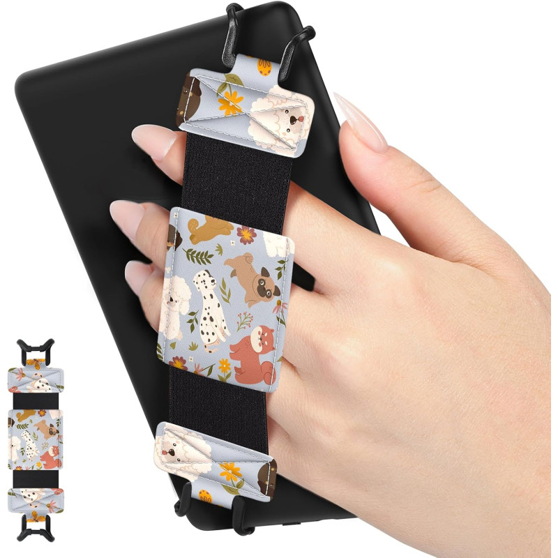 MoKo Dragonne Souple pour 6-8" Kindle eReaders Fire Tablet -Kobo/Voyaga/Sony Kindle E-Book Tablet, Sangle de Sécurité Tablette P