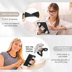 MoKo Dragonne Souple pour 6-8" Kindle eReaders Fire Tablet -Kobo/Voyaga/Sony Kindle E-Book Tablet, Sangle de Sécurité Tablette P