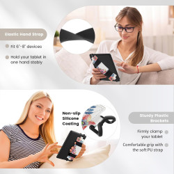 MoKo Dragonne Souple pour 6-8" Kindle eReaders Fire Tablet Kobo/Voyaga/Sony Kindle E-Book Tablet, Sangle de Sécurité Tablette Po