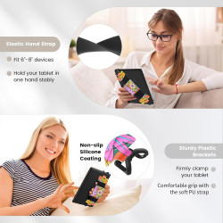 MoKo Dragonne Souple pour 6-8" Kindle eReaders Fire Tablet,Kobo/Voyaga/Sony Kindle E-Book Tablet,Sangle de Sécurité Tablette Pol