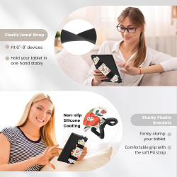 MoKo Dragonne Souple pour 6-8" Kindle eReaders Fire Tablet-Kobo/Voyaga/Sony Kindle E-Book Tablet,Sangle de Sécurité Tablette Pol