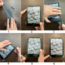 ZhaoCo Anti-Glissement Silicium Dragonne Support de Poignée de Doigt Universel pour 6" / 6.8'' / 7'' Kindle liseuses/Kobo/Sony e