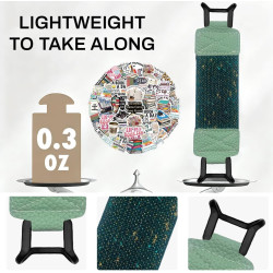 Dragonne-Halter pour Liseuse Kindle, Bande Élastique en Cuir PU Vert Éclatant, Compatible avec 6-8 Pouces Kindle & Tablette, 50 