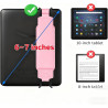 Dragonne Souple pour Liseuse Kindle - Compatible avec Les Liseuses De 9 À 11 Pouces, Support Léger Et Élastique, Rose