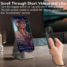 Télécommande tourneur de page bleutooth avec support tablettes pour app lecture, vidéo tiktok et commande photo, télécommande un