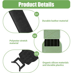Kluz Lot de 2 Dragonnes Support Liseuse et Support pour Tablette 9-11 Pouces, Poignée Antichute en Simili Cuir PU, Sangle Élasti