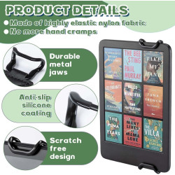 Support de dragonne confortable pour kindle, support à main léger et sécurisé pour lire au lit, compatible avec kindle paperblan