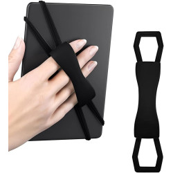 Dragonne souple pour Kindle – Support à Main Pour liseuses et tablettes de 6‘’ à 8" – Sangle élastique – Support de lecture sécu