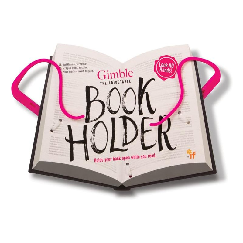 Gimble book holder - tickled rose