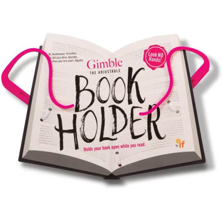 Gimble book holder - tickled rose
