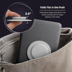 ENCASED Poignée Pliable pour Kindle, iPad et Tablette – Support Doigt en Silicone Confortable pour eReader, poignée adhésive Rep
