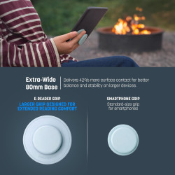 ENCASED Poignée Pliable pour Kindle, iPad et Tablette – Support Doigt en Silicone Confortable pour eReader, poignée adhésive Rep