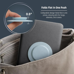 ENCASED Poignée Pliable pour Kindle, iPad et Tablette – Support Doigt en Silicone Confortable pour eReader, poignée adhésive Rep