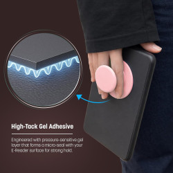 ENCASED Poignée Pliable pour Kindle, iPad et Tablette – Support Doigt en Silicone Confortable pour eReader, poignée adhésive Rep