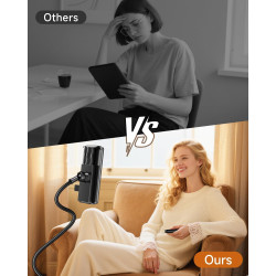 Support kindle avec tourne-page à distance, support de lecture pour lit, bureau avec clic, pour kindle paperblanc, oasis, ipad, 