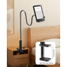 Support kindle avec tourne-page à distance, support de lecture pour lit, bureau avec clic, pour kindle paperblanc, oasis, ipad, 