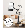 Support kindle avec tourne-page à distance, support de lecture pour lit, bureau avec clic, pour kindle paperblanc, oasis, ipad, 