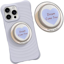 Accessoire Kindle Grip Téléphone, Support Magnétique à Design Cœur avec Poignée Pliante pour Smartphone/Tablet/Kindle