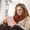 1 Pièce Support Magnétique Kindle, Design Ruban Papillon Rose, Grip & Support Pliable, pour Smartphone/Kindle/Tablette, Accessoi