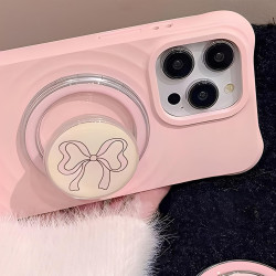 1 Pièce Support Magnétique Kindle, Design Ruban Papillon Rose, Grip & Support Pliable, pour Smartphone/Kindle/Tablette, Accessoi