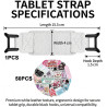 1 pièce sangle de main pour Kindle eReader Fire Tablet, support élastique en PU cuir, prévention des douleurs à la main, autocol