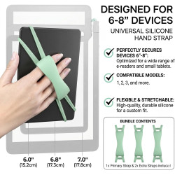Support de dragonne confortable compatible avec kindleet tablettes, support à main léger et sécurisé pour lire au lit compatible