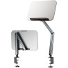SEAFRONT Support de Livre de Bureau, Panneau en Aluminium-plastique, Support de Manuel Rotatif à 360°, Hauteur et Angle Réglable