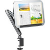SEAFRONT Support de Livre de Bureau, Panneau en Aluminium-plastique, Support de Manuel Rotatif à 360°, Hauteur et Angle Réglable