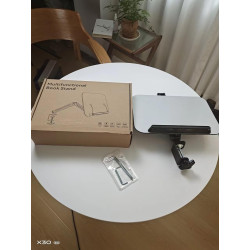 SEAFRONT Support de Livre de Bureau, Panneau en Aluminium-plastique, Support de Manuel Rotatif à 360°, Hauteur et Angle Réglable
