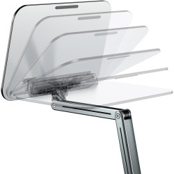 SEAFRONT Support de Livre de Bureau, Panneau en Aluminium-plastique, Support de Manuel Rotatif à 360°, Hauteur et Angle Réglable