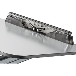 SEAFRONT Support de Livre de Bureau, Panneau en Aluminium-plastique, Support de Manuel Rotatif à 360°, Hauteur et Angle Réglable
