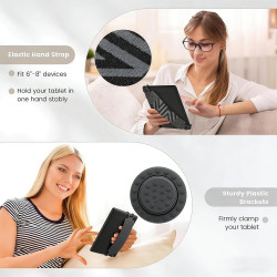 Dragonne de sécurité confortable pour kindle - support ergonomique à main léger, compatible avec 6- kindle paperblanc/oasis/kobo