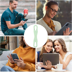 Support de Dragonne Confortable pour 4,7-8" Pouces eReaders, Support de Liseuse en Silicone, Supports à Main Léger et Sécurisé p