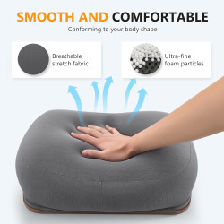 Support pour Livre, Tablette d'Appoint pour Canapé, Lit, Bureau - Cousin Porte-Livre Confortable avec Support de Pages - Compati