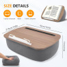 Support pour Livre, Tablette d'Appoint pour Canapé, Lit, Bureau - Cousin Porte-Livre Confortable avec Support de Pages - Compati