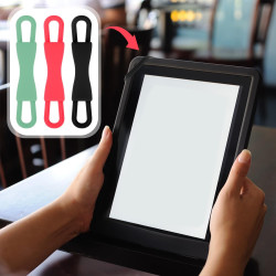 Lyreh 3pcs Dragonnes pour Kindle, Confortable Ceinture de Lecture Extensible pour Tablettes Accessoires Lecture au Lit Convient 