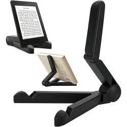 Support Pliable pour Liseuse Kindle & Tablette, Portatif pour 4.7-13 Pouces, Parfait pour Bureau/Canape, Lecture & Vidéo Sans Ma
