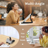 Support Pliable pour Liseuse Kindle & Tablette, Portatif pour 4.7-13 Pouces, Parfait pour Bureau/Canape, Lecture & Vidéo Sans Ma