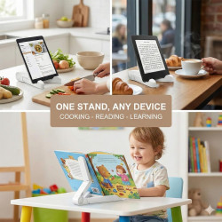 Support Liseuse Kindle pliable & portable, Support Tablette & Livre pour 4,7-13 Pouces, Support Kindle pour Lit & Canapé, Lectur