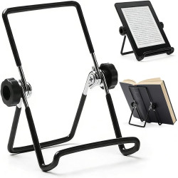 Support de Liseuse Kindle & Tablette, Pliable Portable avec Angle Réglable, Compatible avec 4,7-13 Pouces Appareils, Pour Bureau