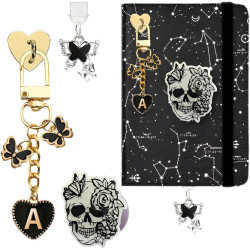 Accessoires Kindle Style Sombre - Support de Main + 1 Pendentif Bouchon Anti-Poussière (Type-C/USB-C) + 1 Pendentif Chaîne, comp