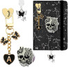 Accessoires Kindle Style Sombre - Support de Main + 1 Pendentif Bouchon Anti-Poussière (Type-C/USB-C) + 1 Pendentif Chaîne, comp