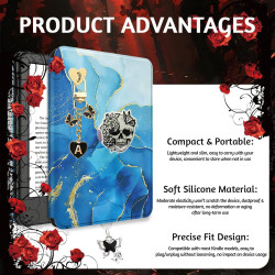 Accessoires Kindle Style Sombre - Support de Main + 1 Pendentif Bouchon Anti-Poussière (Type-C/USB-C) + 1 Pendentif Chaîne, comp