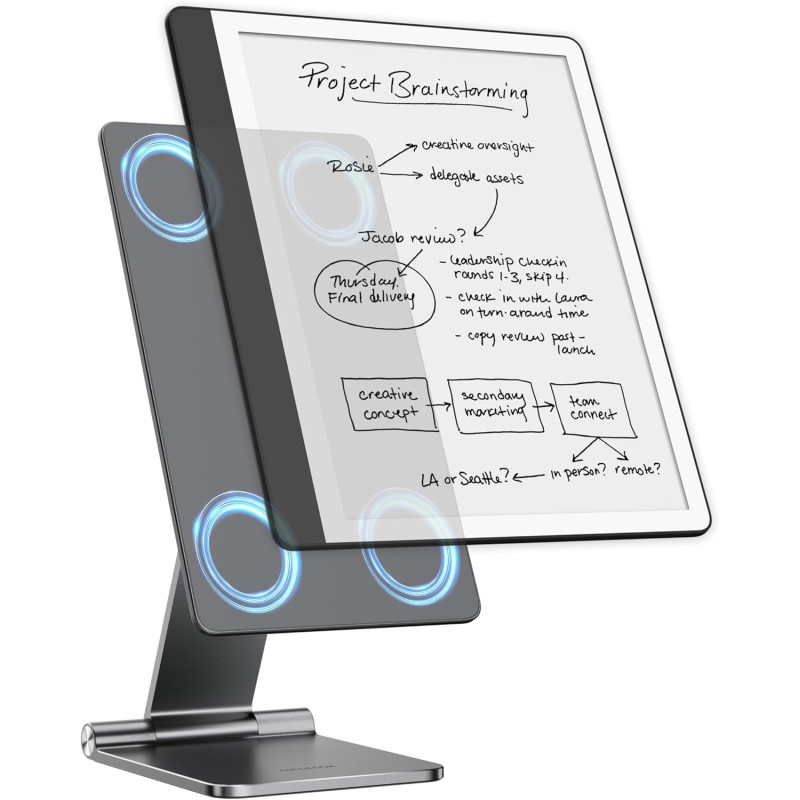 LULULOOK Support magnétique pour Kindle Scribe 10,2" (2024/2022), Pliable et réglable, Tout en Aluminium, Support de Tablette ma
